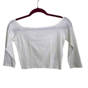 NWOT Hollister boat neck crop top